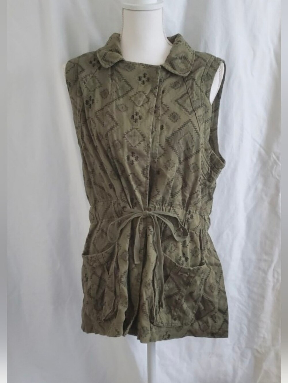 Green Vest Jolt Brand Top Size Large Women's Vest Size L Women's Clothing y2k - Picture 6 of 12